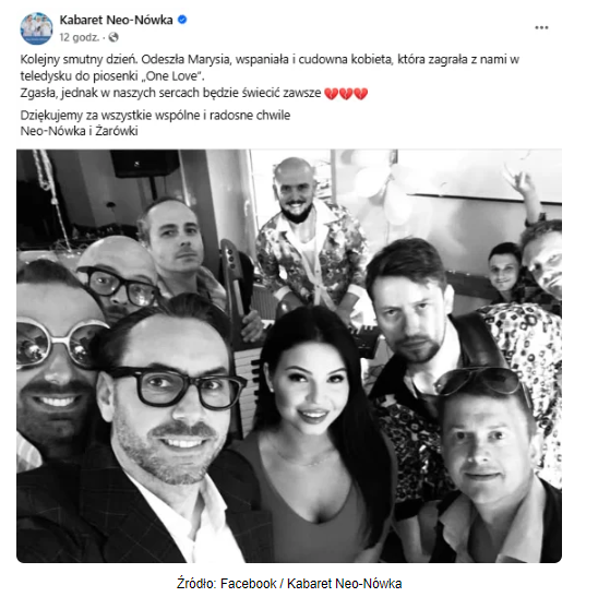 Zdjęcie Kabaret Neo-Nówka w żałobie. Zmarła w wieku 33 lat… #1