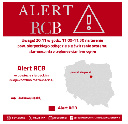 Zdjęcie “Zachowaj spokój” - ALERT RCB w tym powiecie! #1